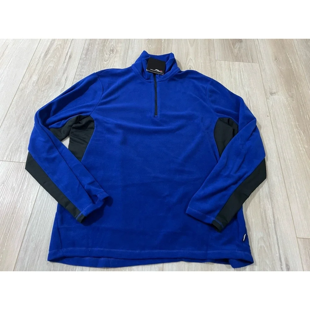 Ralph Lauren RLX Quarter Zip Fleece Pullover Mens Large Polyester …